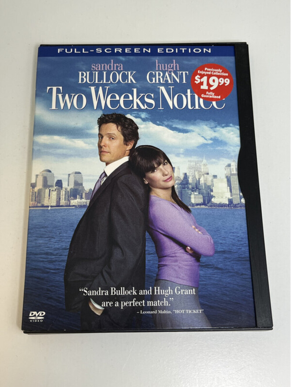 Two Weeks Notice DVD Sandra Bullock Hugh Grant PG-13